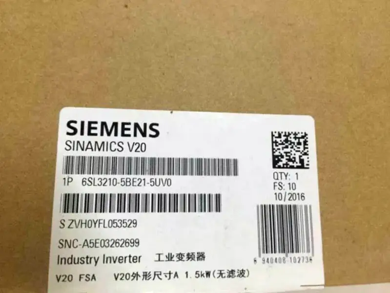 Siemens 6SL3210-5BE21-5UV0