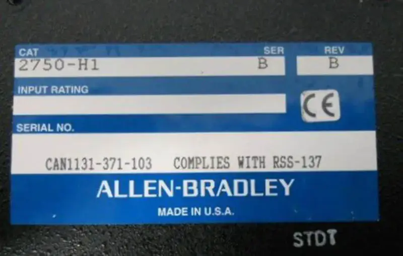 Allen-Bradley 2750-H1
