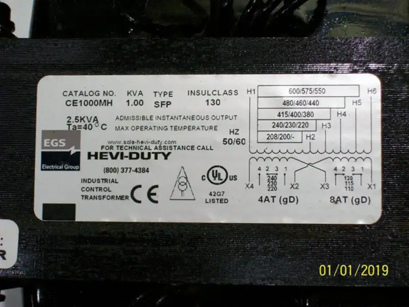 SOLA / HEVI-DUTY / EGS CE1000MH