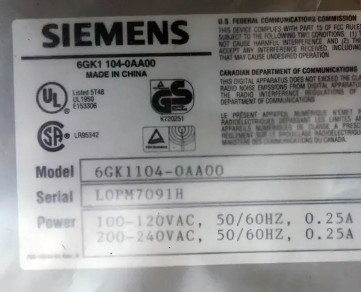 Siemens 6GK1104-0AA00