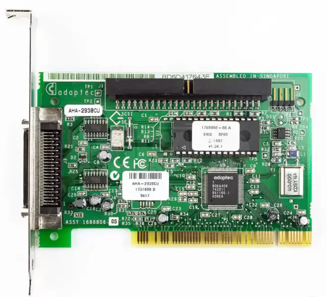 Řídicí karta Adaptec PCI SCSI AHA-2930CU 50-Pin pro průmyslové základní desky