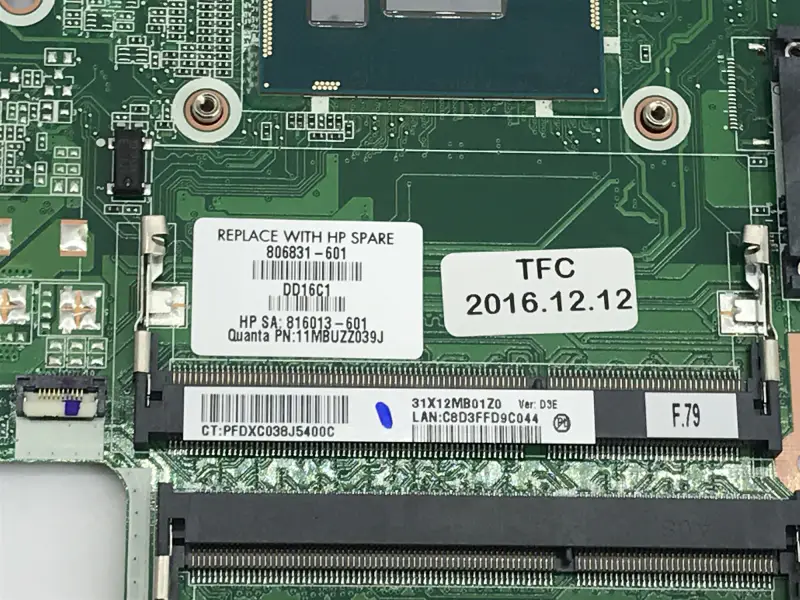HP 14-AB s SR23Y I5-5200 806831-001 906831-601 816031-601 DAX12AMB6D0 Základní deska pro notebooky