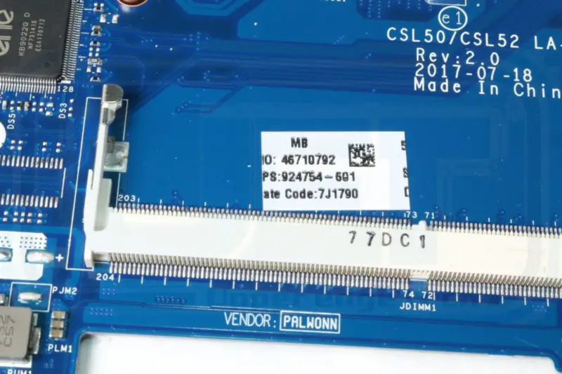 Základní deska pro notebooky HP 924754-001 924754-501 924754-601 N3710 1,6 GHz