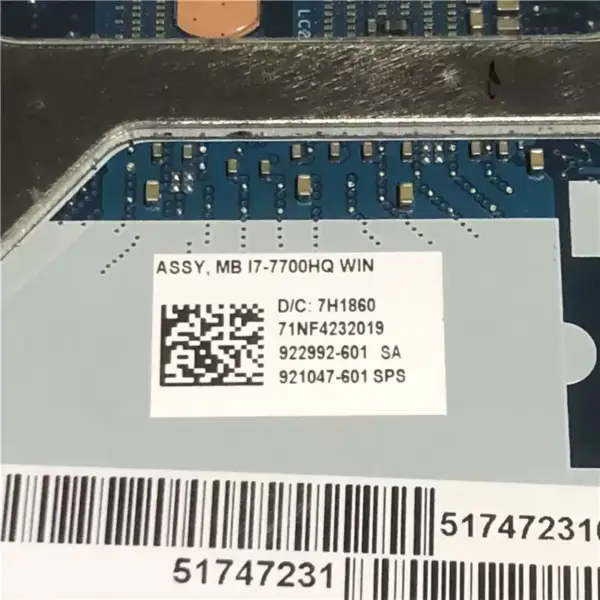 Základní deska HP ZBook 15 G4 921048-001 921048-501 921048-601 LA-E161P