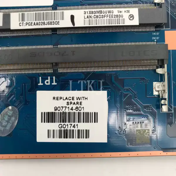 Základní deska HP 15-R 250 G3 759874-501 759874-001 759874-601 LA-A999P REV.1.0 DDR3 i3-3217U