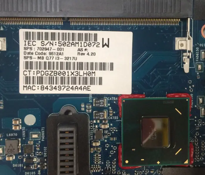 HP 702847-001 702847-501 702847-601 Základní deska Intel i3-3217U CPU 6050A2514101-MB-A02