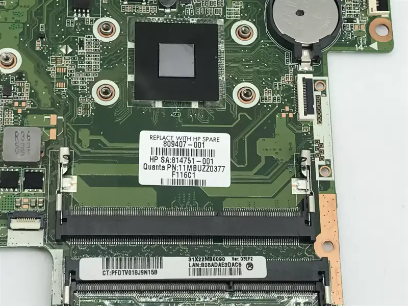 HP 809407-001 809407-501 DA0X22MB6D0 15-AB Základní deska
