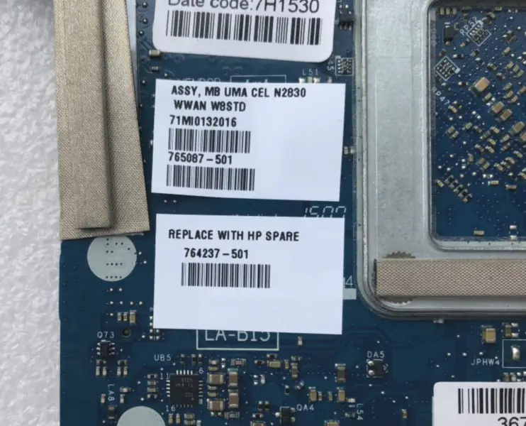 HP 764237-001 764237-501 764237-601 LA-B152P N2830 CPU Základní deska