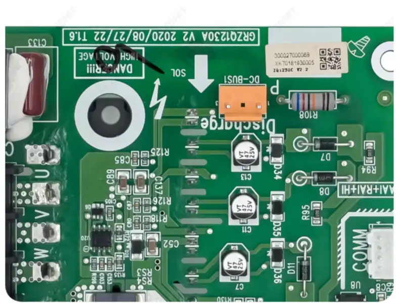 Řídicí deska centrální klimatizace Gree GMV-160WL/A ZQ1230C Obvod PCB 300027000068