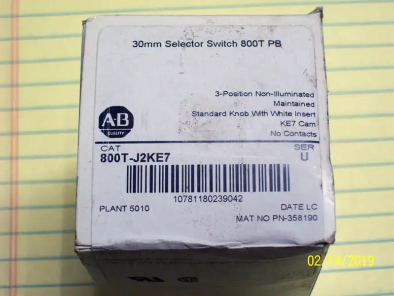 Allen-Bradley 800TJ2KE7