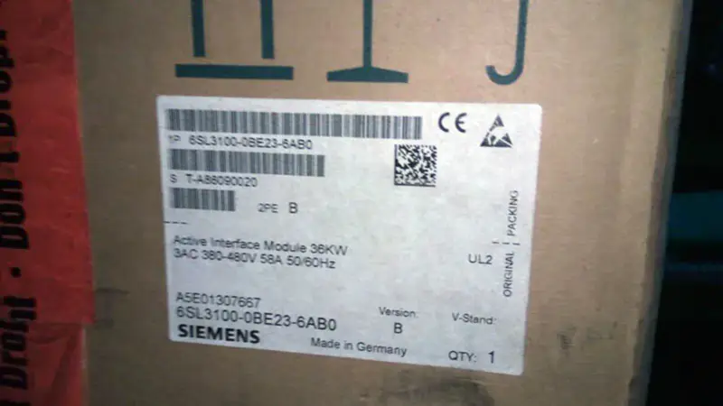 Siemens 6SL3100-0BE23-6AB0
