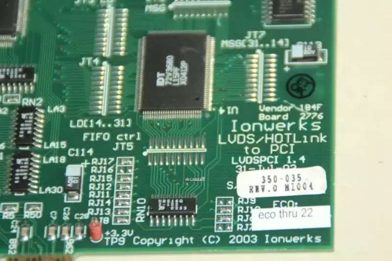 LVDSPCI 1.4 31-JUI-03 Akviziční karta LVDS/HOTLINK IONWER KS