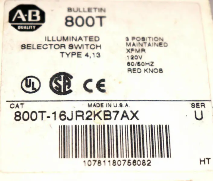 Allen-Bradley 800T-16JR2KB7AX