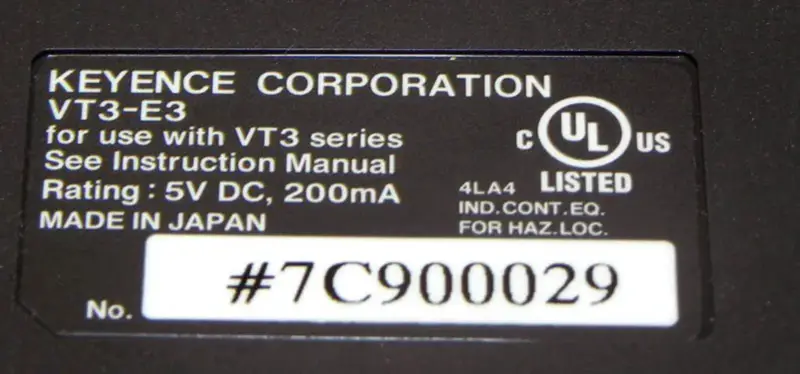 KEYENCE VT3-E3