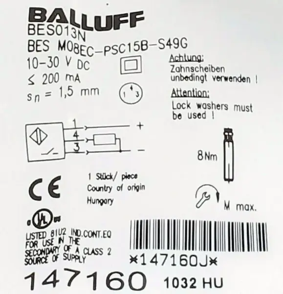 BALLUFF BES013N