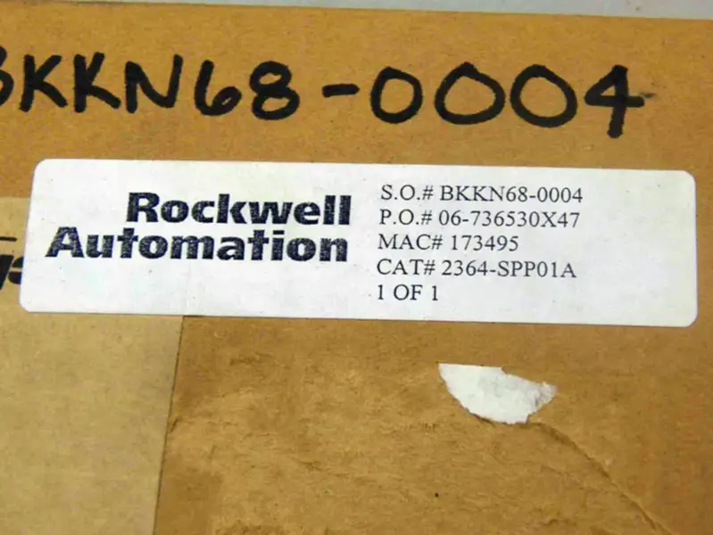 Allen Bradley, AB, Rockwell Automation 2364-SPP01A