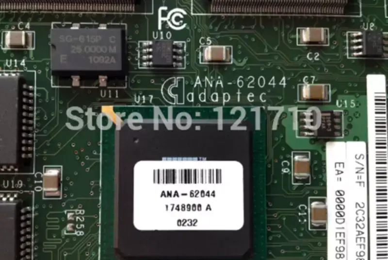 Adaptec ANA-62044 PCI 64 Bit Quad 4 Port Ethernet Lan Adapter Síťové rozhraní průmyslová základní deska