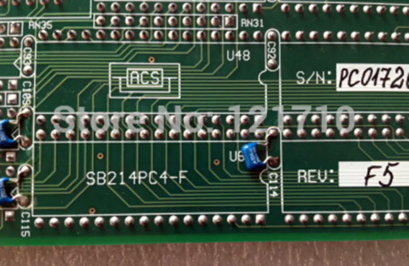 A.C.S ELECTRONICS SB214PC4-F REV:F5 s kartou rozhraní isa průmyslová základní deska