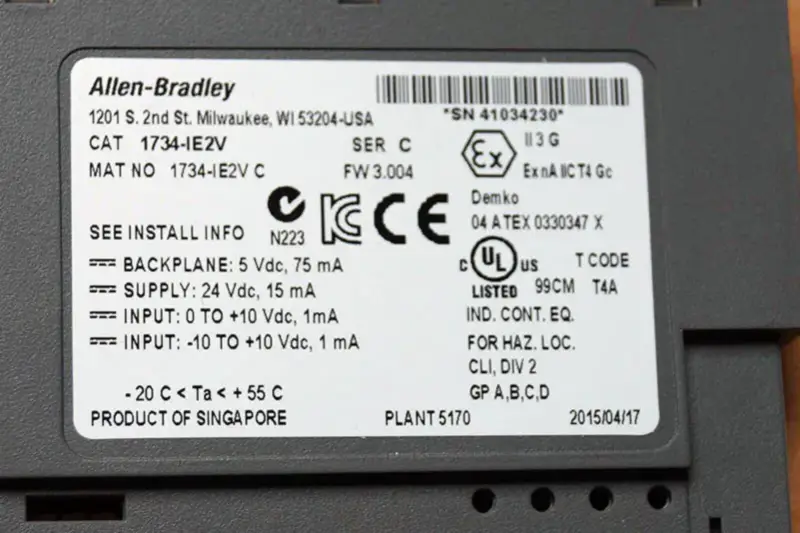 Allen-Bradley 1734-IE2V