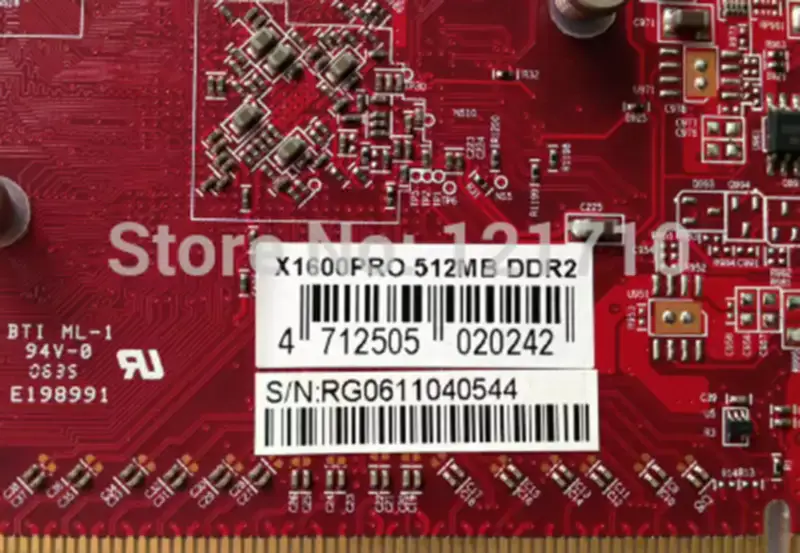 zobrazovací karta s duálním výstupem DVI X1600 PRO 512MB DDR2 průmyslová základní deska