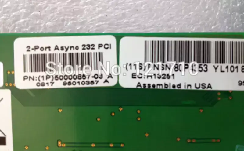 Sériová karta IBM RS6000 2 Port Async 232 PCI 5723 80P4353 pro průmyslové základní desky P55A P52A