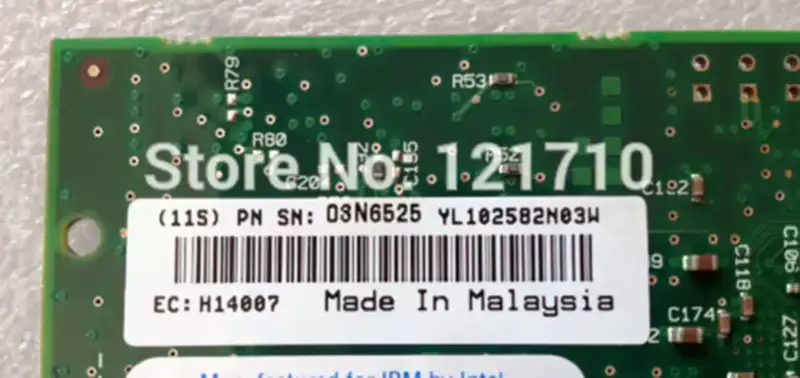 Karta IBM RS6000 NIC s rozhraním PCI-X 1979 03N6525 pro průmyslové základní desky p52a p55a