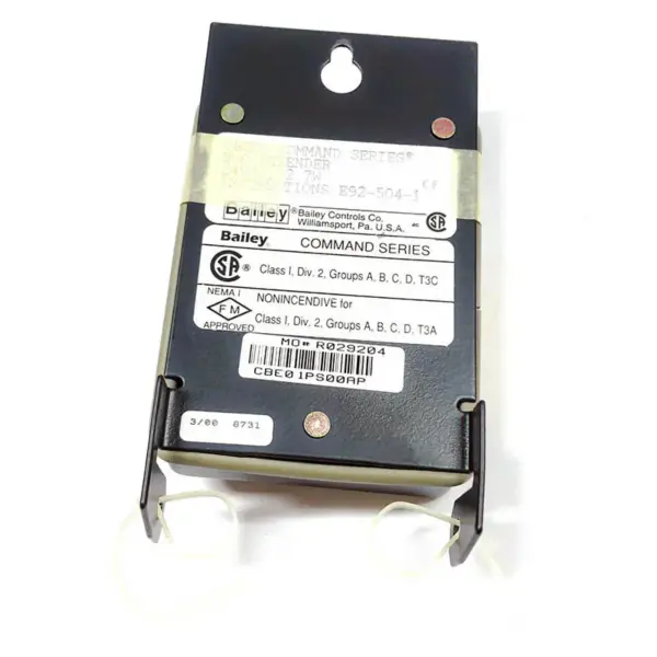 Bailey Controls Company CBE01