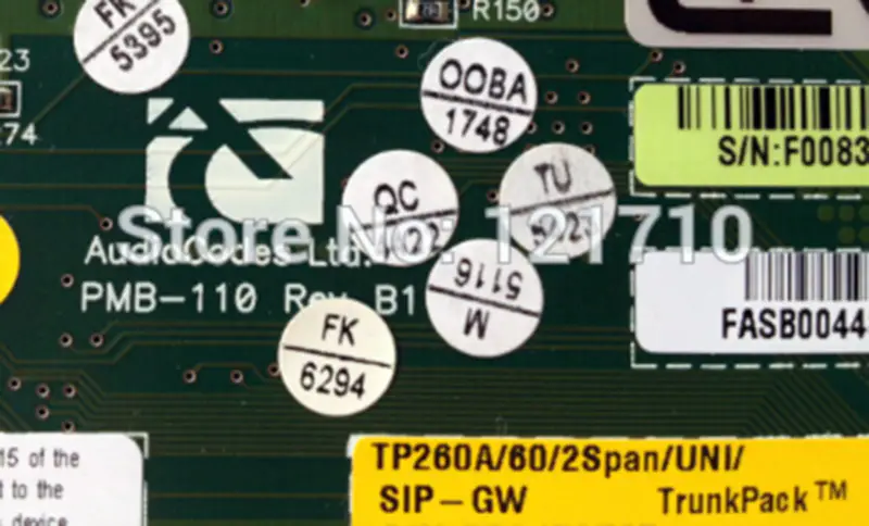 Hlasové karty AudioCodes AudioCodes TP260A/60/2Span/UNI/SIP-GW TrunkPack průmyslová základní deska