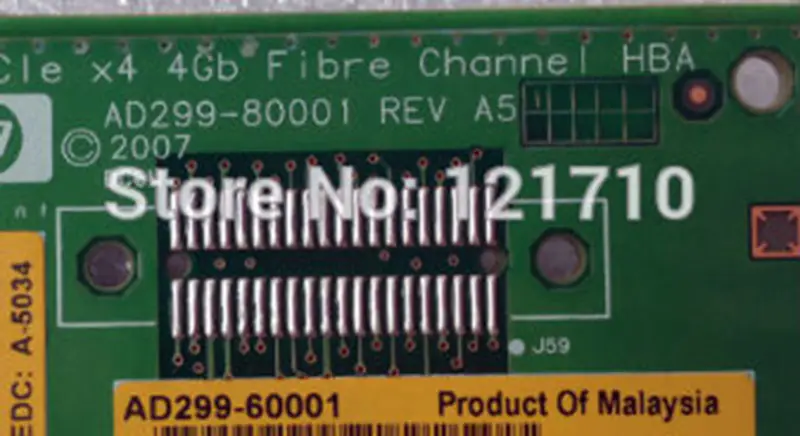 HP AD299A ad299-60001 AD299 - 80001 PCIe x4 4Gb FIBER CHANNEL HBA ADAPTÉR pro průmyslové základní desky serverů hp RX