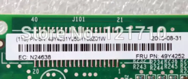 IBM 49Y4252 49Y4251 10GB DUAL PORT SERVER ADAPTER Rozhraní PCIE pro průmyslové základní desky serverů ibm