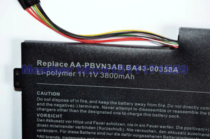 NP370R5E Ba43-00358a baterie pro Samsung Np510 NP370R4E AA-PBVN3AB Np470 NP51OR5E 1588-3366 np450r5e NP510R5E