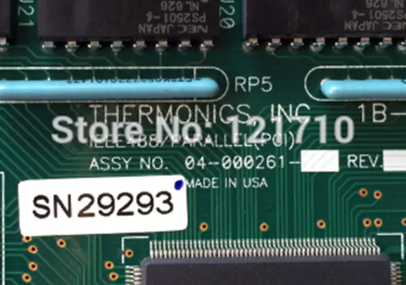 IEEE deska THERMONICS IEEE 488/PARALLEL(PCI) 04-000261-65 REV E průmyslová základní deska