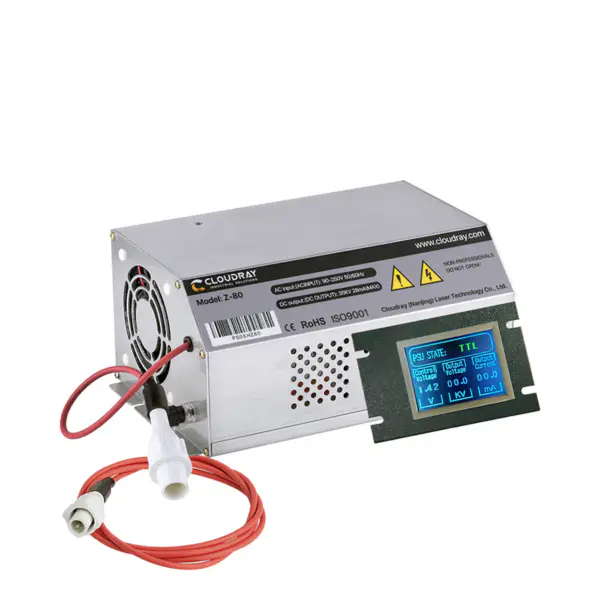 80-100W CO2 laserový napájecí zdroj AC90-250V EFR Tube pro CO2 laserový gravírovací řezací stroj HY-Z80 řady Z