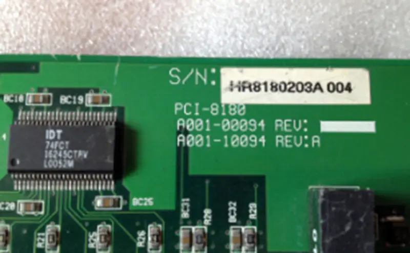 A/D karta PCI-8180 A001-00094 10094 REV A průmyslová základní deska
