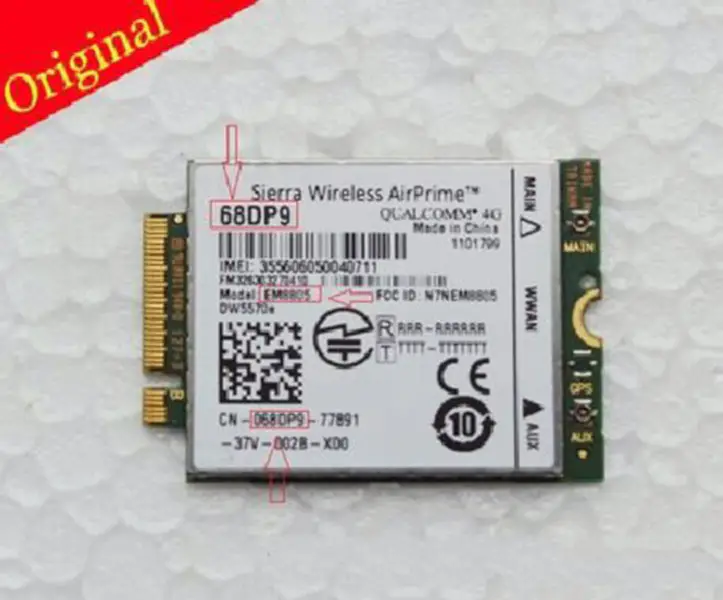 Sierra Wireless MC7455 FDD/TDD LTE 4G CAT6+ GNSS pro router Dell Latitude E7240/ZBT WG3526