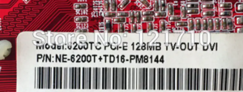 grafická karta 6200TC PCI-E 128MB TV-OUT DVI NE-6200T+TD16-PM8144 průmyslová základní deska