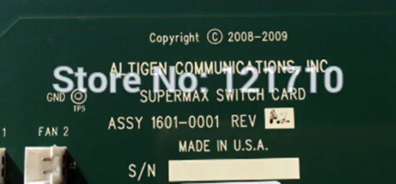 ALTIGEN MAX4000 SUPERMAX SWITCH CARD 1601-0001 2601-0001 REV A2 průmyslová základní deska