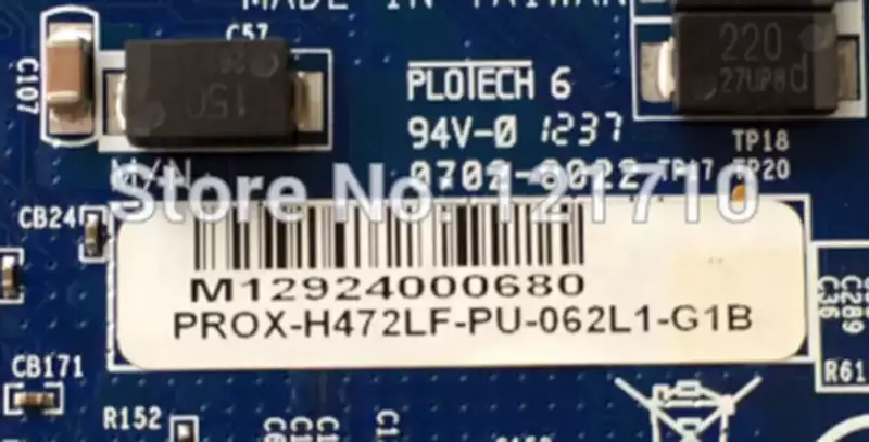 0702-8022 PROX-H472LF-PU-062LI-G1B Průmyslová základní deska PROX-H472LF-PU-062L1-G1B