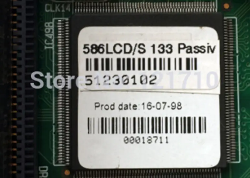 Karta procesoru ISA poloviční velikosti 586LCD/S 133 Průmyslová základní deska Passiv