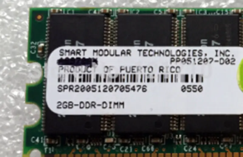 A6835-69001 2GB 184-pin PC2100 (266MHz) DDR SDRAM DIMM Serverová průmyslová základní deska