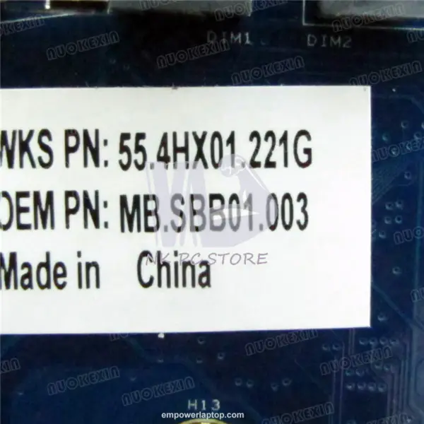 Základní deska Acer MB.SBB01.003 MBSBB01003 721 1551 48.4HX01.031 55.4HX01.221G