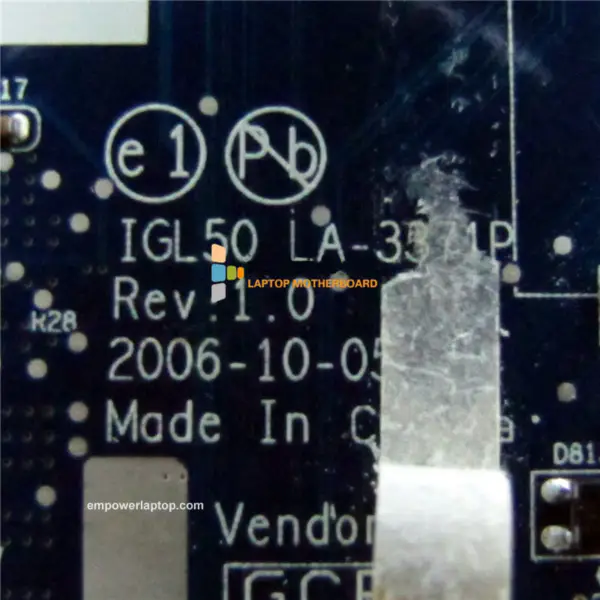 Základní deska Lenovo IGL50 LA-3371P 3000 Y500 F50 940GML s procesorem