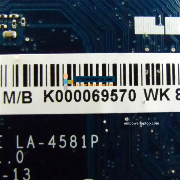 Základní deska Toshiba K000069570 KTKAE LA-4581P A350 A355D CPU