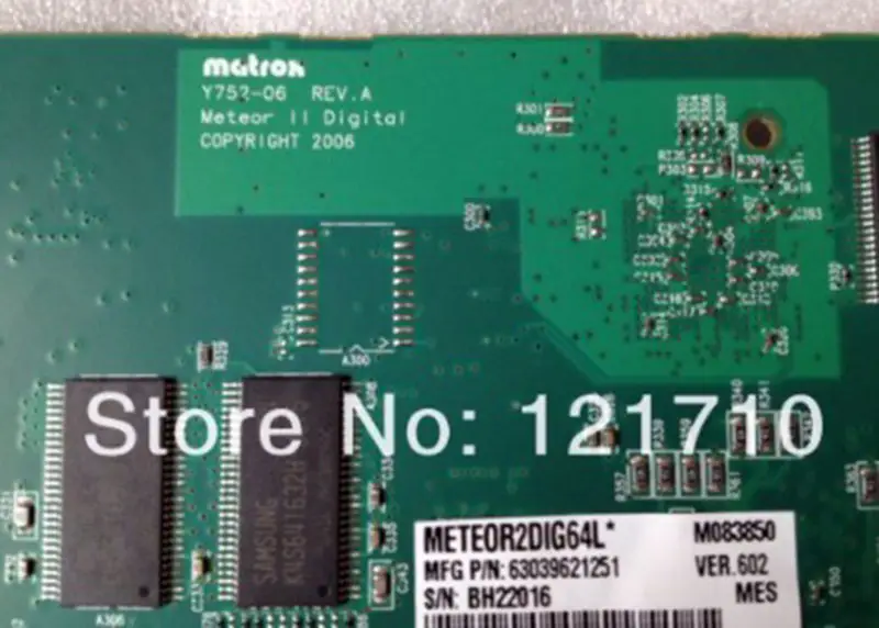 Matrox deska Matrox Y752-06 REV.A Meteor II digitální karty METEOR2DIG64L M083850 průmyslová základní deska