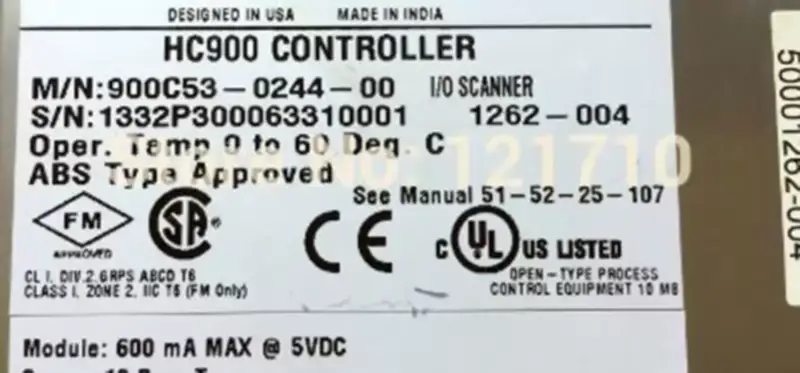 Honeywell HC900 CONTROLLER CPU 50001439-110+D 900C53-0244-00 I/O SCANNER 50001262-004 průmyslová základní deska