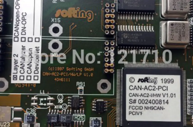 SOTING GMBH CAN-AC2-PCI/HW/LP V.10 4DH6111 CAN-AC2-I/HW V1.01 průmyslová základní deska