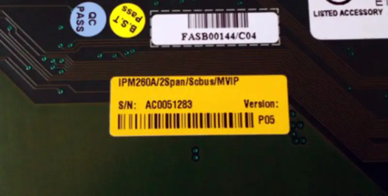 AudioCodes deska AudioCodes IPM260A/2Span/Scbus/MVIP PMB-11 REV.B TXB-24 REV.B průmyslová základní deska