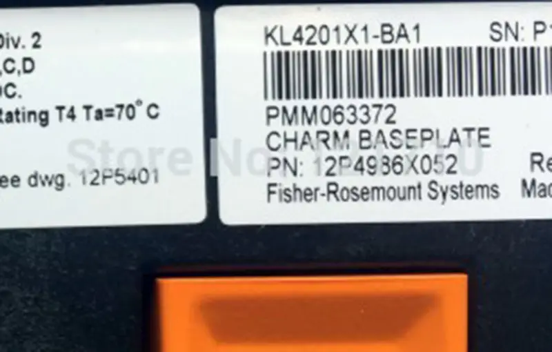 DELTAV EMER SON KL4201X1-BA1 PMM063372 CHARM BASEPLATE 12P4986X052 průmyslová základní deska