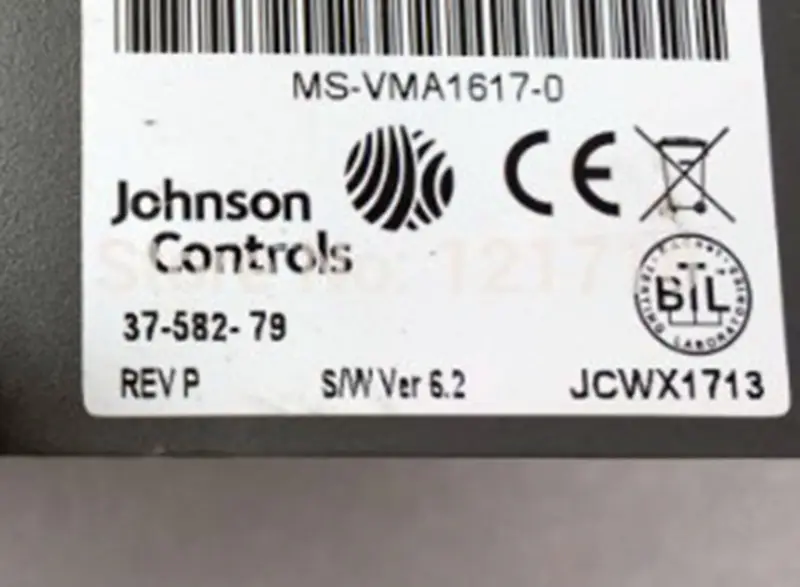JOHNSON CONTROLS Industrial METASYS VMA1617 37-582-79 JOHNSON CONTROLS 37-582-79 REV P průmyslová základní deska