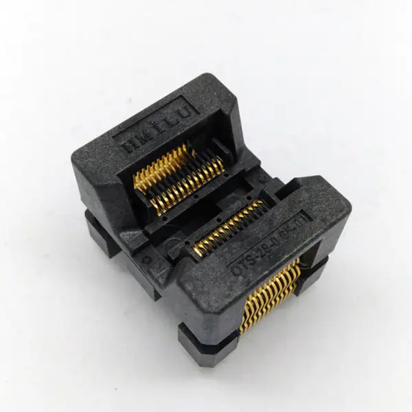 QFN48 MLF48 IC Test Socket Pitch 0,5 mm Clamshell Chip